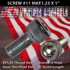 # 11 Cap Screw Standard M8x1.25mm x 1&quot;