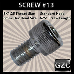 # 13 Cap Screw Standard M8x1.25mm x 5/8&quot;