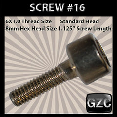 # 16 Cap Screw Standard M6x1.0mm x 1 1/8&quot;