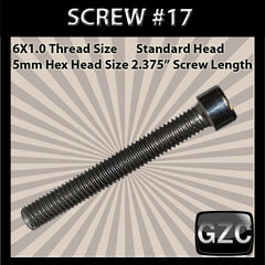 # 17 Cap Screw Standard M6x1.0mm x 2 3/8&quot;