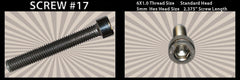 # 17 Cap Screw Standard M6x1.0mm x 2 3/8&quot;