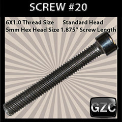 # 20 Cap Screw Standard M6x1.0mm x 1 7/8&quot;