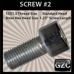 # 2 Cap Screw Standard M10x1.5mm x 1 1/4&quot;