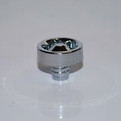 #3 Chrome Rivet 3/4" Head Diameter Star 3/8" Head Height 3/8" Shaft Length 1/4" Diameter Shaft