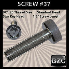 # 37 Cap Screw Standard M8x1.25mm x 1 1/2&quot;