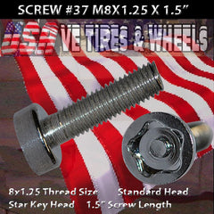 # 37 Cap Screw Standard M8x1.25mm x 1 1/2&quot;