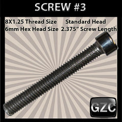 # 3 Cap Screw Standard M8x1.25mm x 2 5/8&quot;