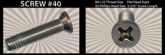 # 40 Cap Screw Flat M8x1.25mm x 2 3/8"