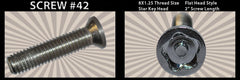 # 42 Cap Screw Flat M8x1.25mm x 2"