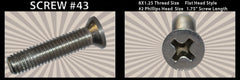 # 43 Cap Screw Flat M8x1.25mm x 1 3/4"