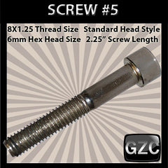 # 5 Cap Screw Standard M8x1.25mm x 2 1/4"