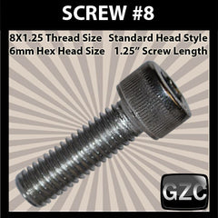 # 8 Cap Screw Standard M8x1.25mm x 1 1/4"