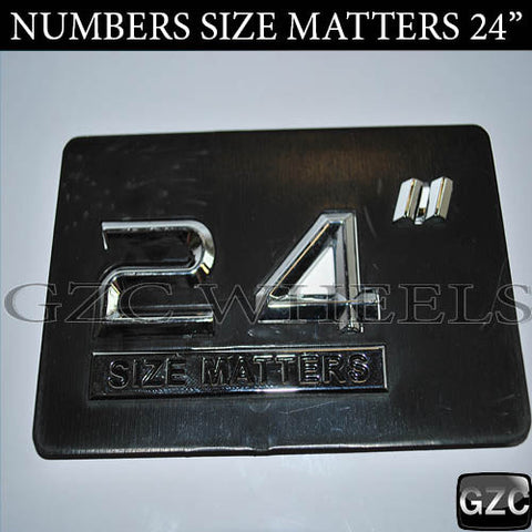 24" SIZE MATTERS NUMBERS