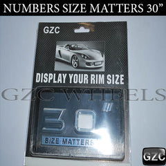 30" SIZE MATTERS NUMBERS