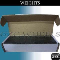 Box of Weight Black 0.25 Ounce