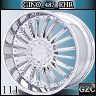 GINO 487 24X10 BLANK ET+15 CHROME