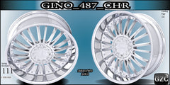 GINO 487 24X10 BLANK ET+15 CHROME