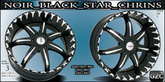 NOIR BLACK STAR 22X9.5 6x127 ET+30 CB 87 BMF STEETH