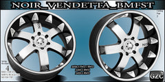 NOIR VENDETTA 24X9.5 6x127 ET+30 CB 87 BMF ST