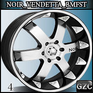 NOIR VENDETTA 24X9.5 6x127 ET+30 CB 87 BMF ST