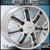 PINNACLE LEX 22X9.5 5x115/120 ET+15 CHROME BLK INS