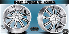 PINNACLE TURBO 22X9.5 6x127/135 ET+30 CHROME