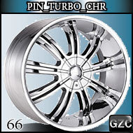 PINNACLE TURBO 22X9.5 6x127/135 ET+30 CHROME