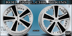 RODTANA 5ROC 22X9.5 5x115/120 ET+15 CHROME BLK INS