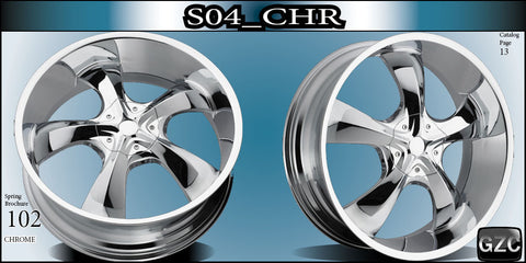 STONZ S04 24X9 5x120/127 ET+15 CHROME