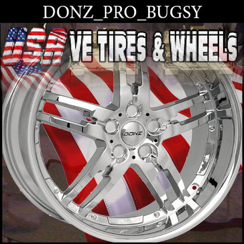 DONZ PRO SERIES BUGSY 20X8.5 5x108 CB 74 ET+30 CHROME