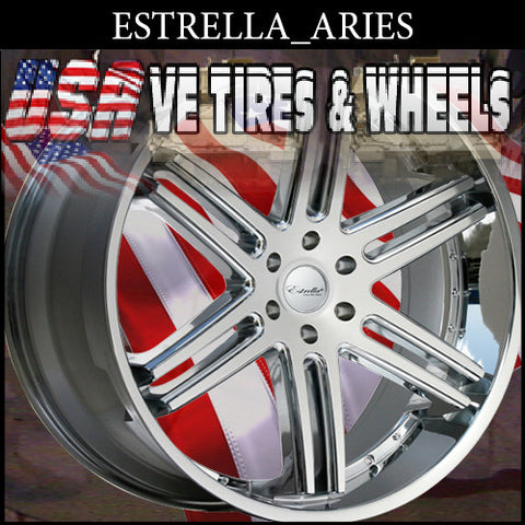 ESTRELLA ARIES 24X9.5 BLANK ET+15 CB 78.1 CHROME