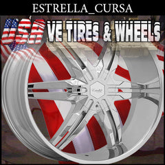 ESTRELLA CURSA 22X9 BLANK ET+30 CB 78.1 CHROME