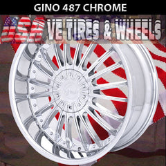 GINO 487 24X10 BLANK ET+15 CHROME