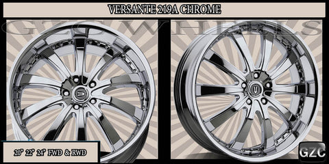 VERSANTE 219A 24X9.5 5x115 ET+15 CHROME