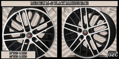 MERCELI M45 20X10 5x114.3 ET+45 CB 73 2 FLAT BLACK MACHINE FACE