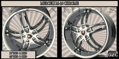 MERCELI M16 22X8.5 5x114.3 ET+35 CHROME