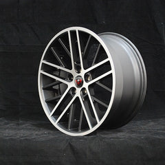 MERCELI M45 20X8.5 5x114.3 ET+35 CB 73 2 FLAT BLACK MACHINE FACE