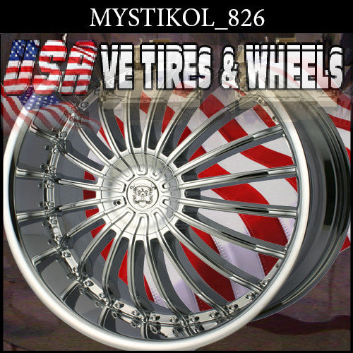 MYSTIKOL 826 20X8.5 5x108/114.3 ET+35 CHROME