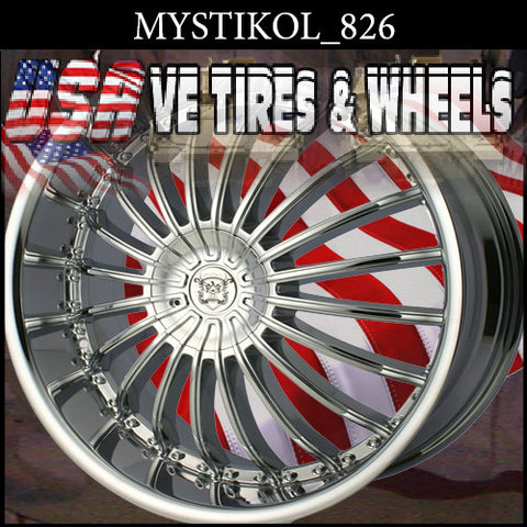MYSTIKOL 826 20X8.5 5x108/114.3 ET+35 CHROME