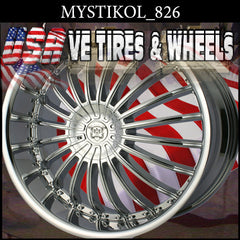 MYSTIKOL 826 20X8.5 5x108/114.3 ET+35 CHROME