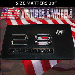 28" SIZE MATTERS NUMBERS