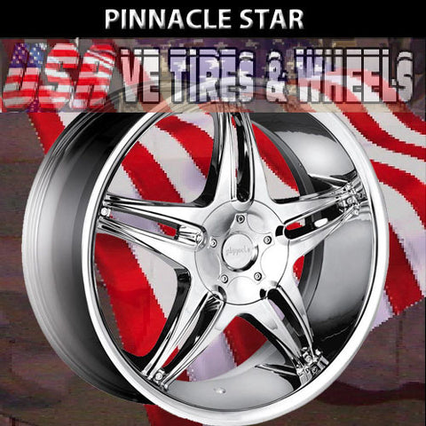 PINNACLE STAR 20X7.5 5x100/114.3 ET+40 CHROME
