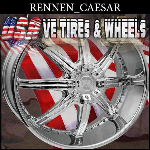 RENNEN CAESAR 28X10  BLANK ET+20 CHR 78.1 CHROME