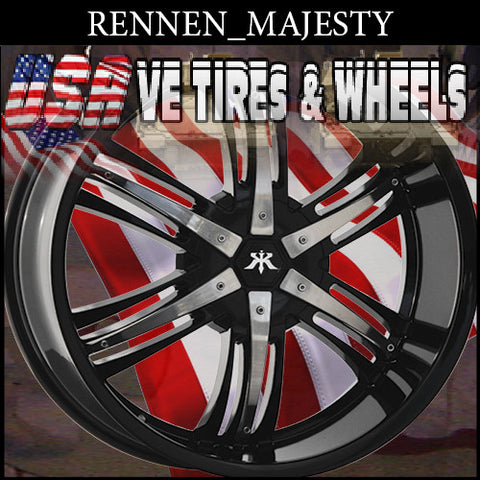 RENNEN MAJESTY 24X10 BLANK ET+15 CB 78.1  BLACK CHR INS