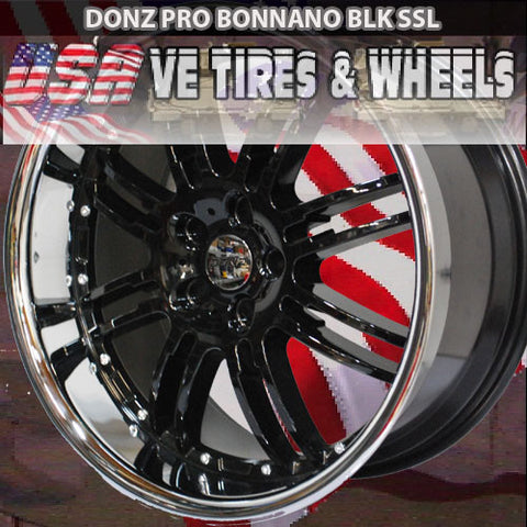 DONZ PRO SERIES BONNANO 20X8.5 5x120 ET+20 BLK SSL