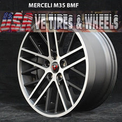 MERCELI M45 20X10 5x114.3 ET+45 CB 73 2 FLAT BLACK MACHINE FACE