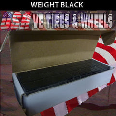 Box of Weight Black 0.25 Ounce